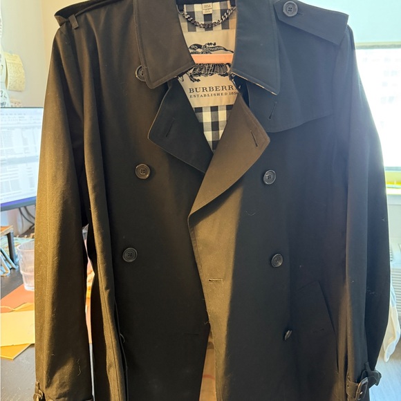 Burberry Men's Classic Black Trench Coat